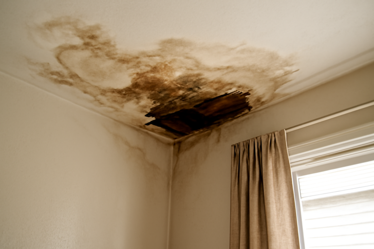 Ceiling Drywall Water Damage Restoration
